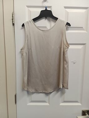 Sleeveless Cream Blouse - Timeless Women's Top